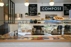 Compose, salad bar Marseille - the counter