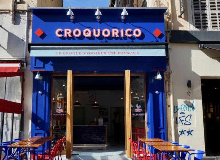 Croquorico, restaurant de croque-monsieur à Marseille (devanture)