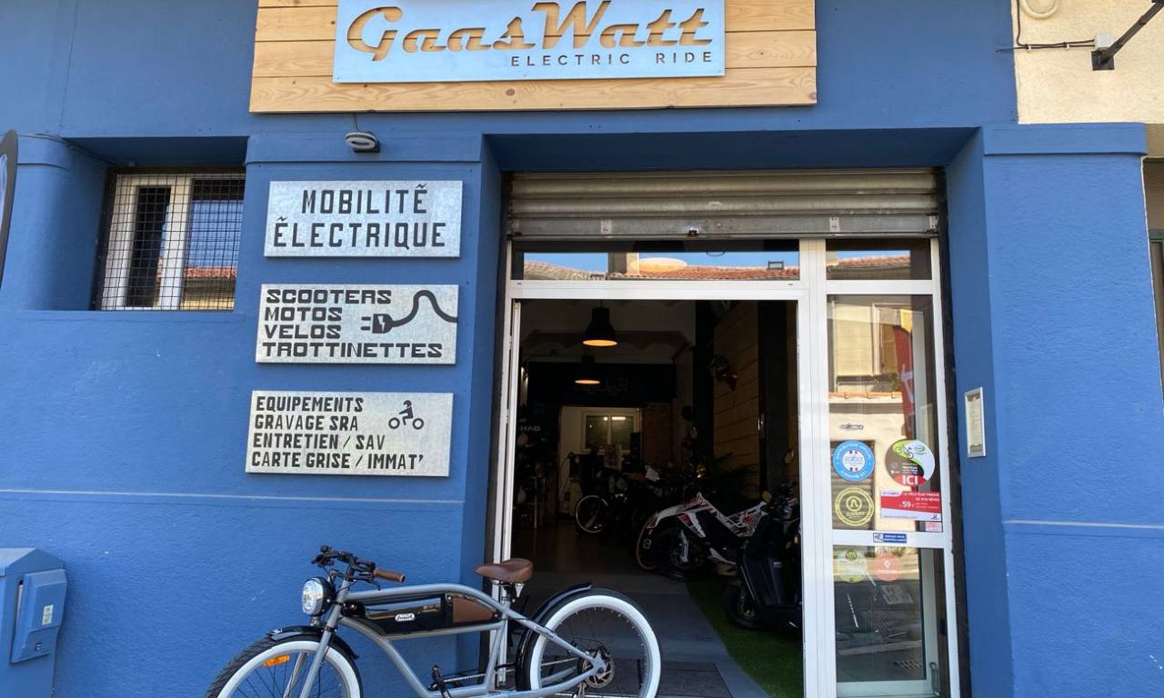 Gaaswatt, deux-roues électrique à Marseille (devanture)