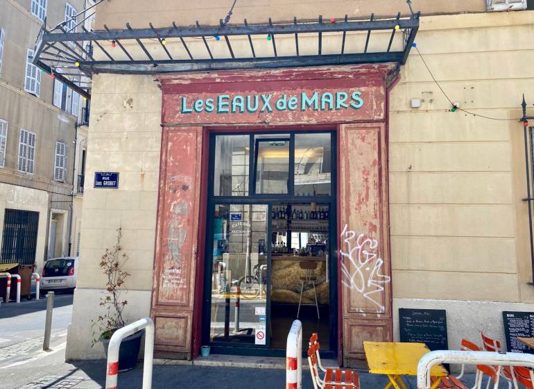 Les Eaux de Mars, cuisine bistrot dans le quartier Longchamp à Marseille (Façade)