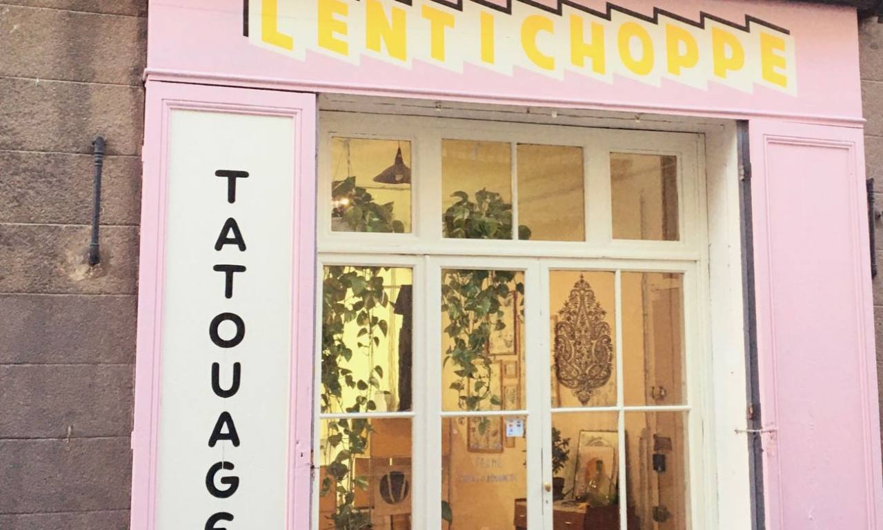Lentichoppe, Salon de tatouages à Marseille (devanture)