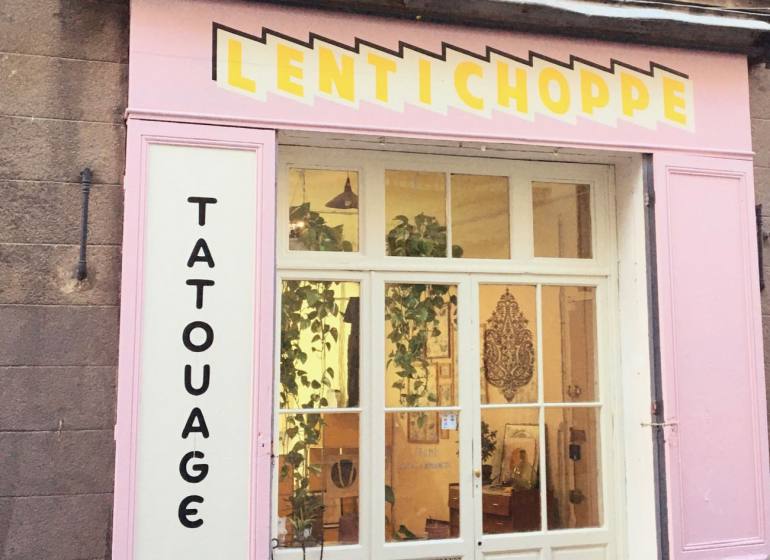Lentichoppe, Salon de tatouages à Marseille (devanture)