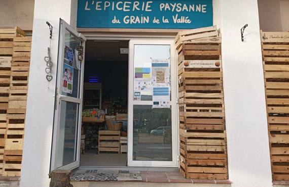 Le Grain de la Vallée, épicerie paysanne à Marseille (entrée)