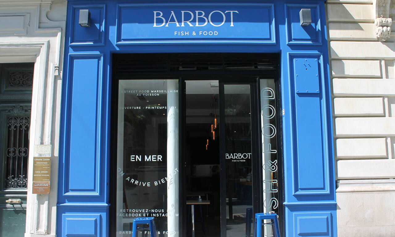 Barbot, fish restaurant, Marseille (frontage 2)