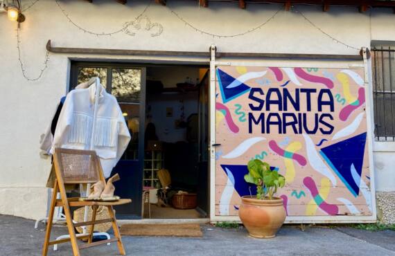 Santa Marius, fashion store in the Bompard district of Marseille (frontage)