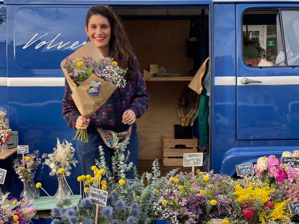 Volver kiosque à fleurs mobile (composition florale)