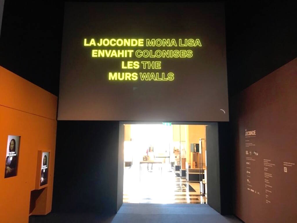 La Joconde est une exposition immersive qui a lieu au Palais de la Bourse à Marseille. (street art)