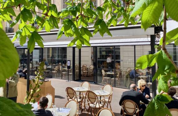 Le Vendôme : brasserie de la place Lulli à Marseille (Terrasse ombragée)