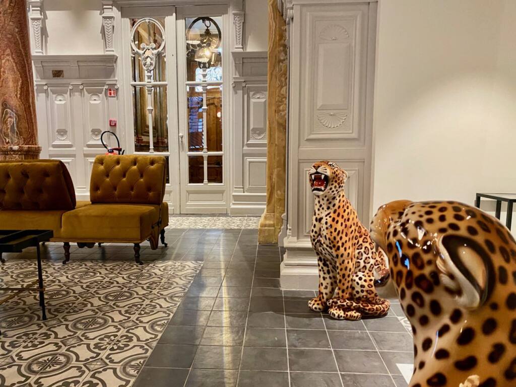 Chateauform', events space in an old Hôtel particulier on Boulevard Longchamp in Marseille (ceramic tigers)