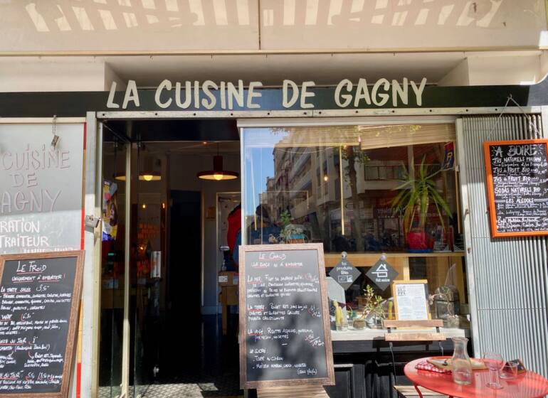 La Cuisine de Gagny : restaurant bio, de produits locaux et de saison sur le Boulevard Chave à Marseille (devanture)