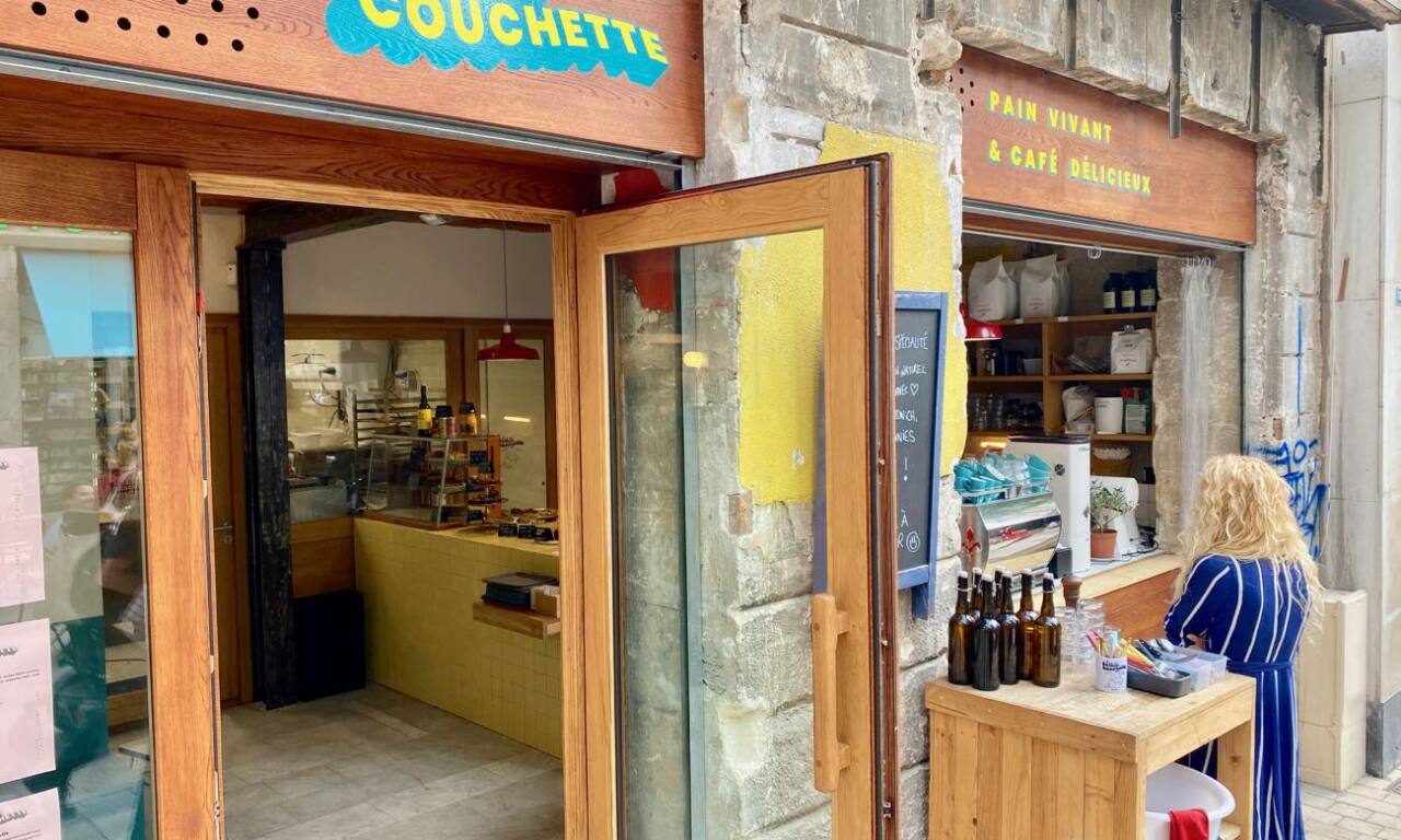 Pétrin Couchette, modern bakery and cafe in Noailles, Marseille, city guide love spots (exterior)