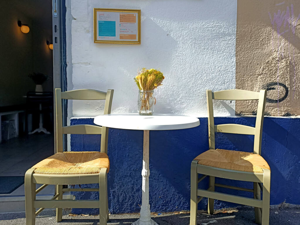 La Santita Chilien restaurant in Marseille (table)