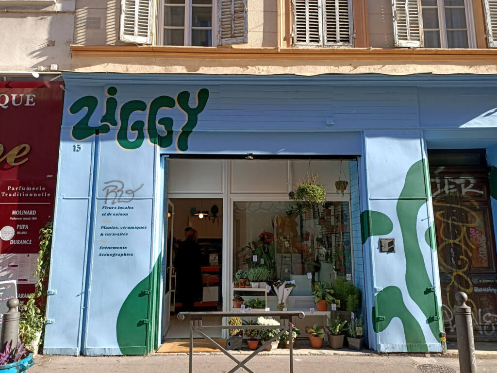 Ziggy, fleuriste à Marseille : devanture