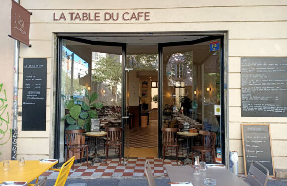 La Table du café, bistrot à Marseille : terrasse sur rue