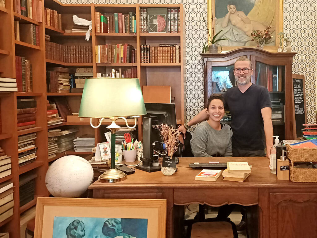 Au comptoir du livre, café librairie à Marseille : Nadine et Amalric