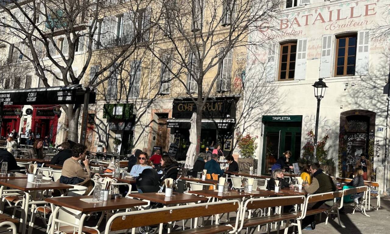 Tripletta : restaurant italien et pizzeria Place Notre Dame du mont à Marseille (Terrasse)