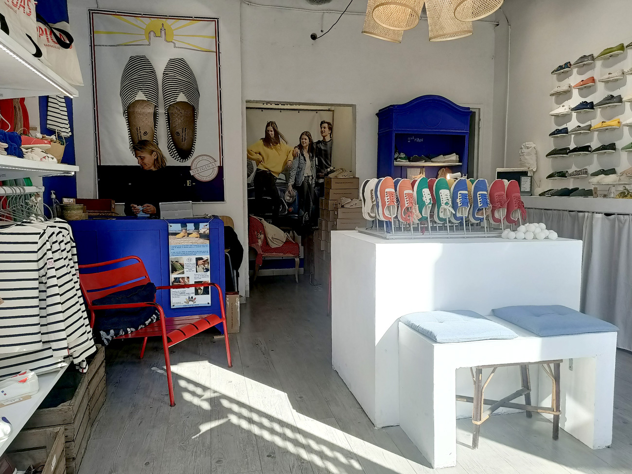 Espigas, Espadrilles in Marseille, City Guide Love spots (shop interior)