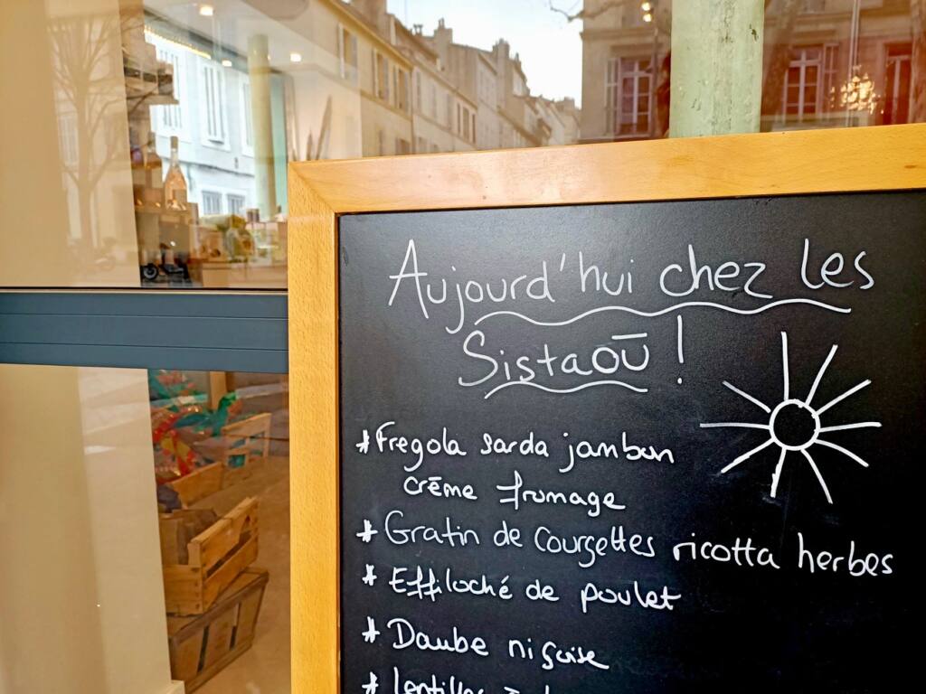 Sistaou, fromagerie et traiteur à Marseille : menu