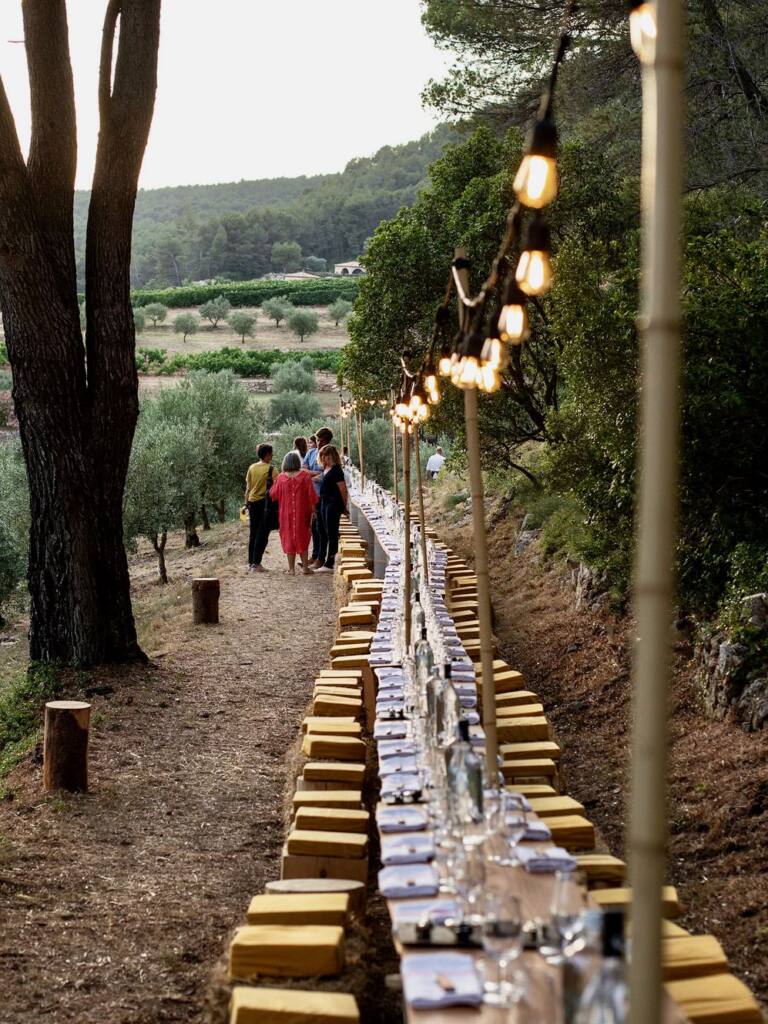 Les dîners insolites : Soirées culinaires dans des décors naturels de Provence (vignoble côteau d'aix)