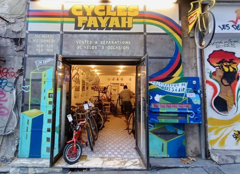 Cycles Fayah, achat et réparation de vélos à Marseille : devanture