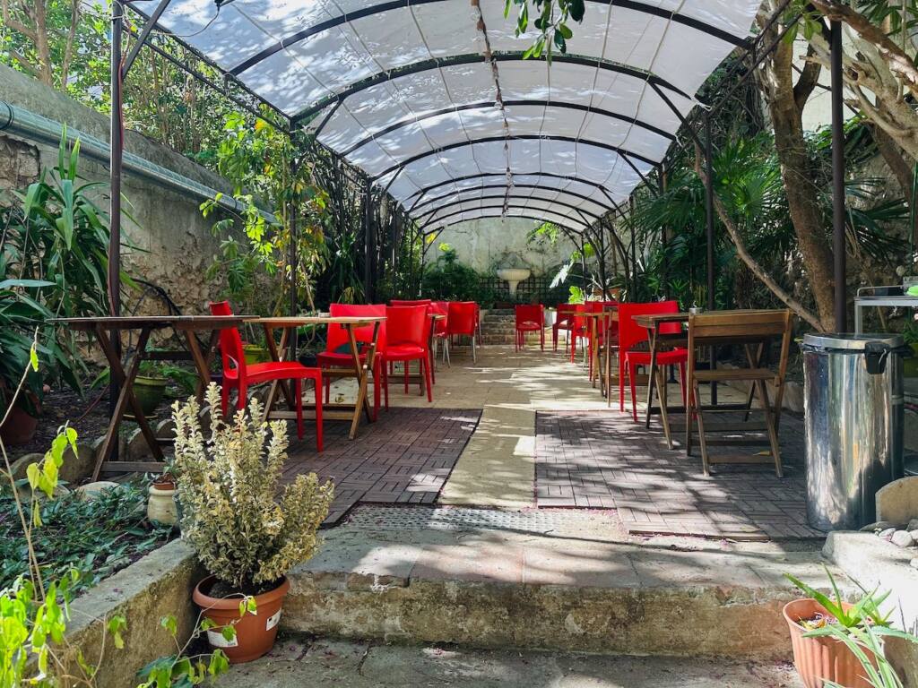 Eclectique la jardin, bar et crêperie à Marseille : patio