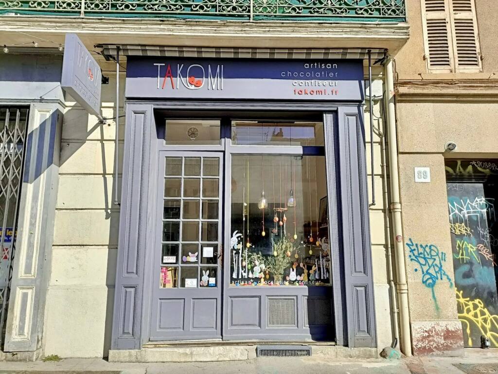 Takomi, chocolaterie à Marseille : devanture
