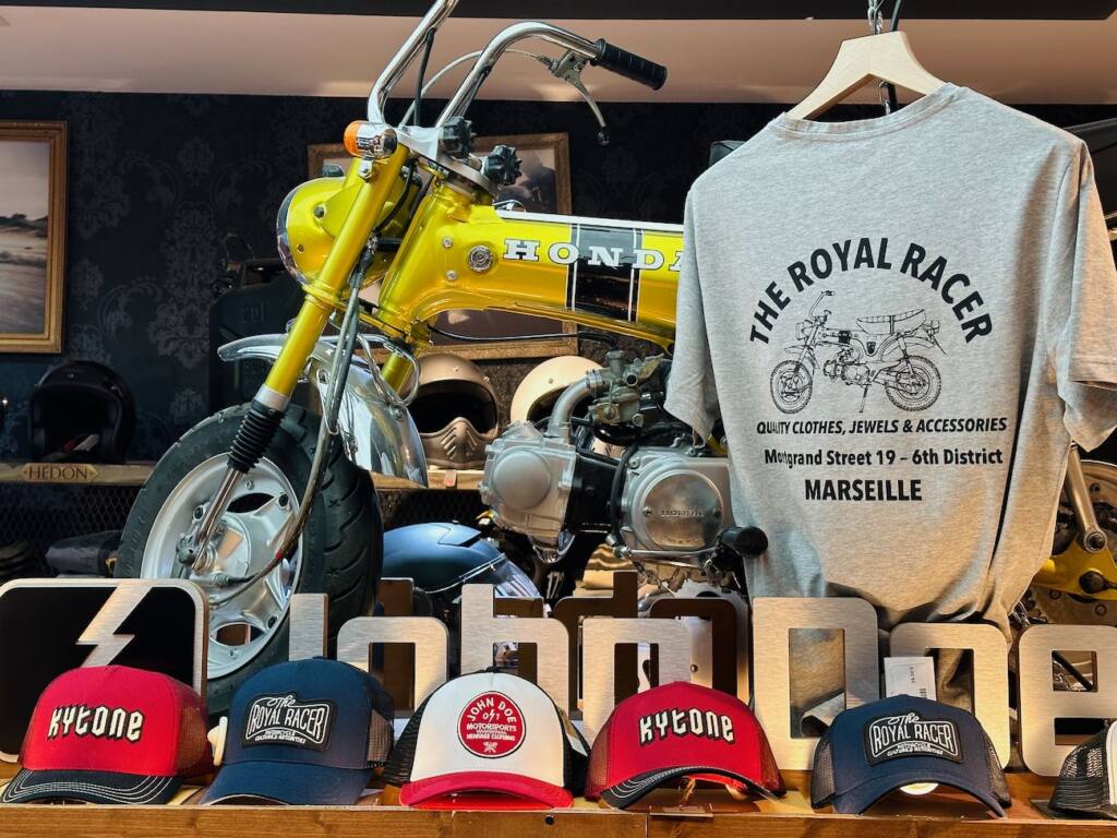 The Royal Racer Marseille : concept-store mode et accessoires moto (dax)