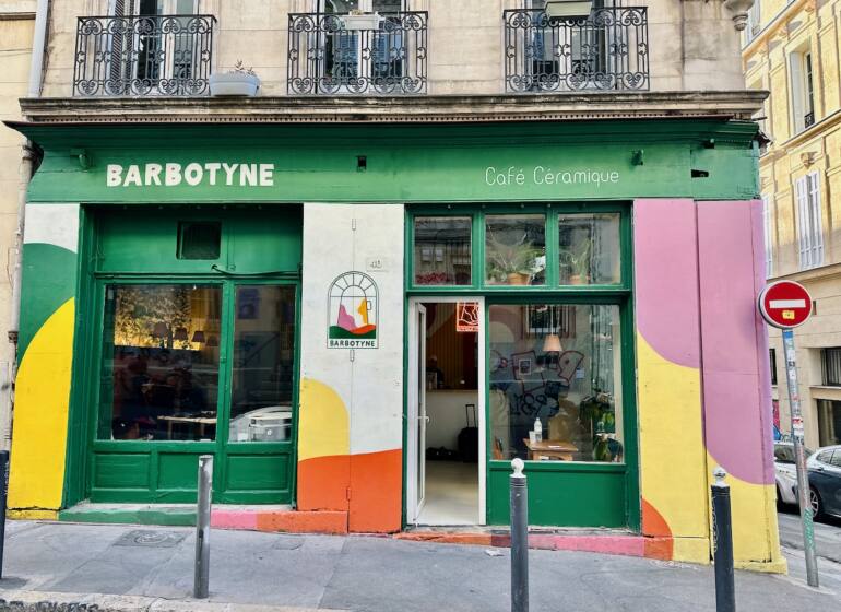 Barbotyne : café-céramiques à Marseille (devanture)