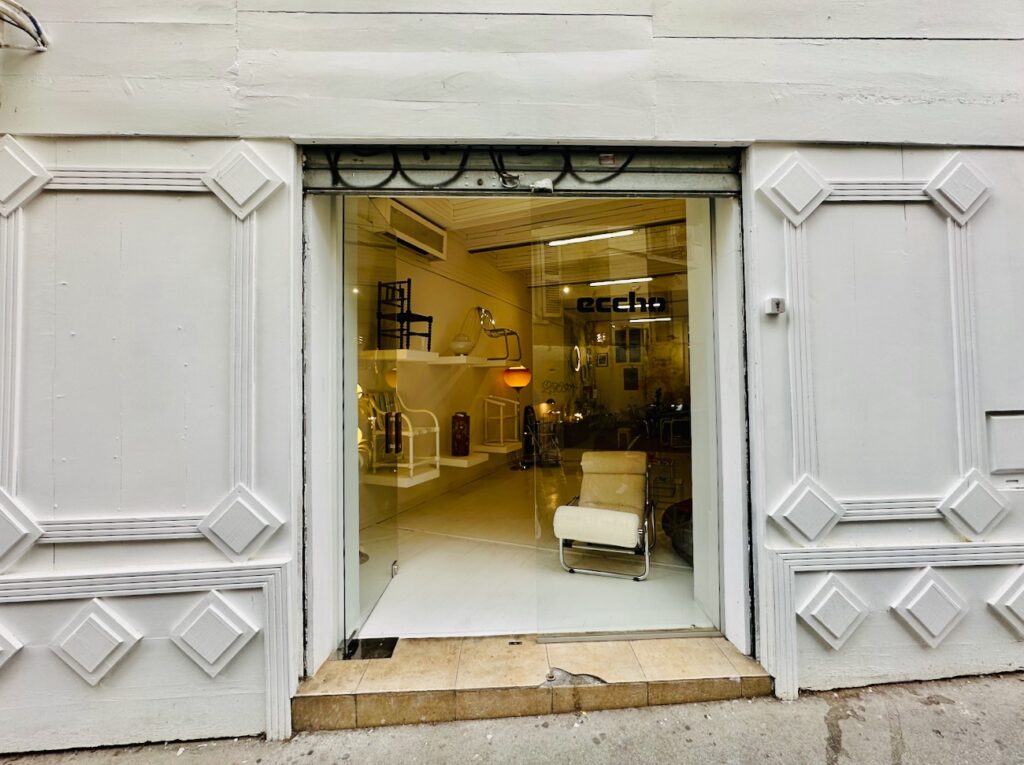 Eccho : Boutique -showroom de mobiliers et objets du XXème siècle à Marseille (devanture)