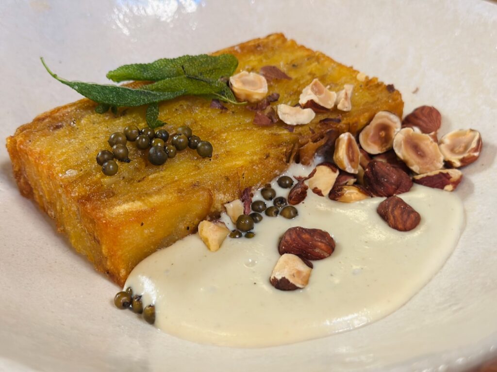 Les Babines : restaurant bistronomique à Marseille (mille-feuille aux pomme de terre)
