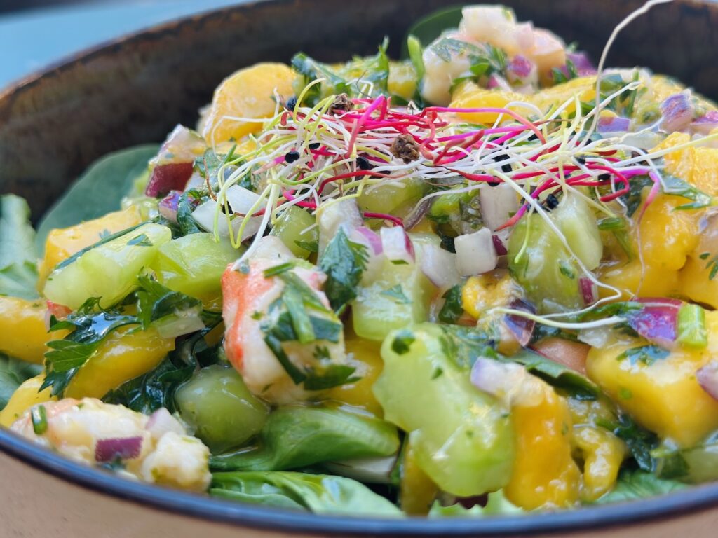 Les flots : street-food de la mer à Marseille (salade crevette)