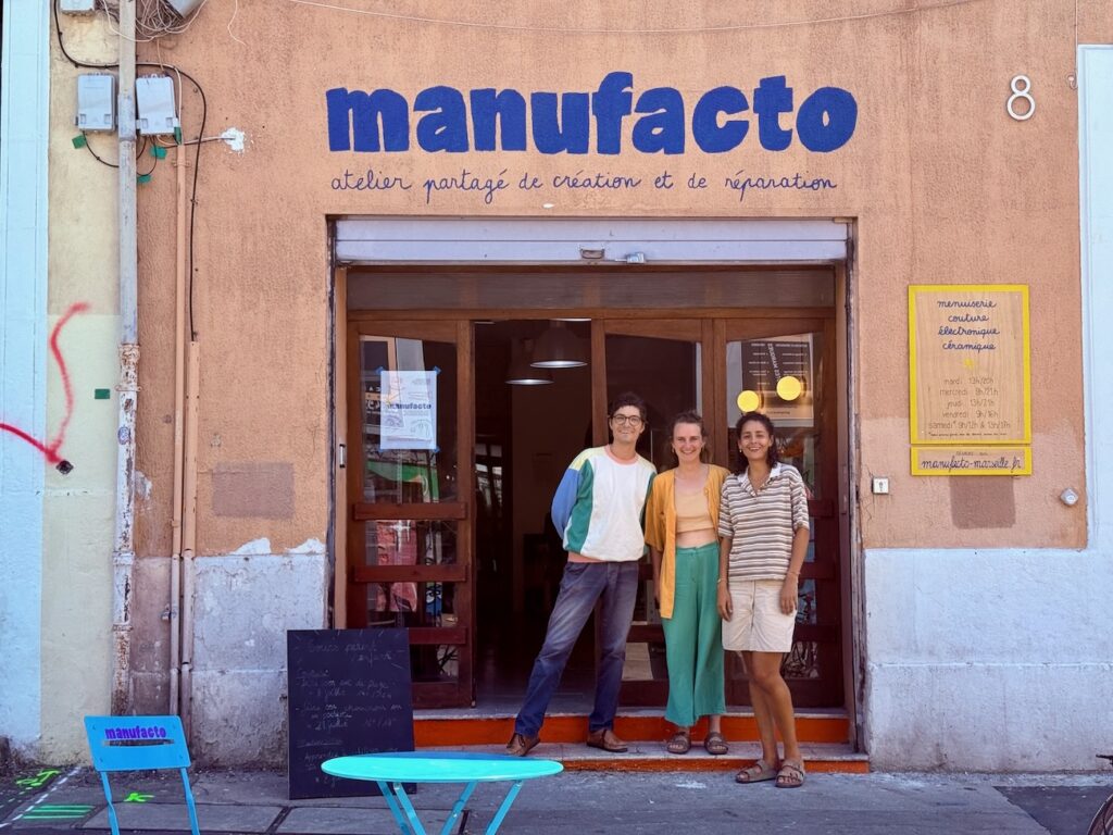 Manufacto est un atelier partagé et multidisciplinaire du 5e arrondissement de Marseille, avec une vraie démarche de réemploi. (équipe)