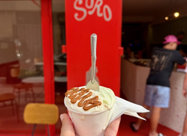 À Marseille, Soro est une maison glacée signée Romain et Anne-Sophie : gelato et sorbets maison, fruits de saison locaux, recettes désucrées et cornets maison. (glace)